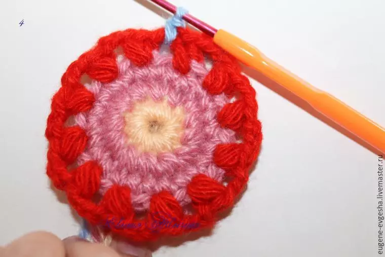 Klassi Master fuq Mandala Crochet: Skemi b'deskrizzjoni u vidjow