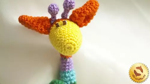 Crochet de xirafa cun diagrama e descrición: clase mestra con vídeo