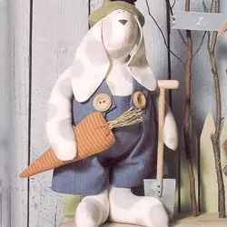 Toy Bunny hosszú horgolt fülekkel, rendszerekkel és videóval