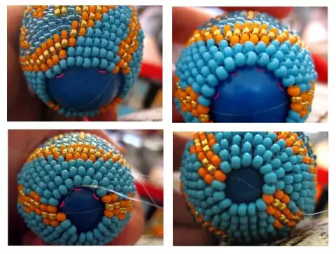 MK ใน Braid Easter Egg Beads ในเทคนิคการทอผ้าด้วยตนเอง