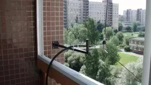 Instalación de la antena KV de balcón.