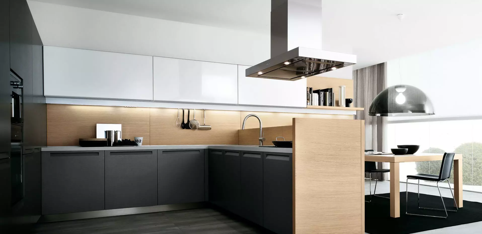 Naon kerak kanggo milih interior dapur modern?
