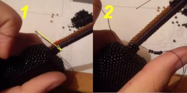 Classe de maître sur la guitare de perle: Schéma de tissage pour les débutants