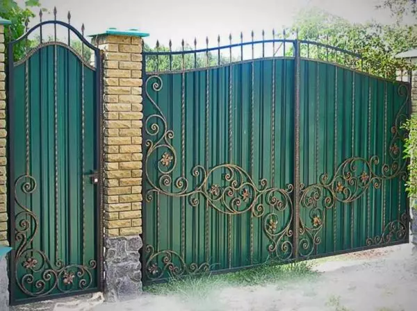 Smidda staket (staket) för privata hus - välj din stil