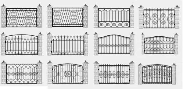 Forged fences (fences) for private houses - choose your style