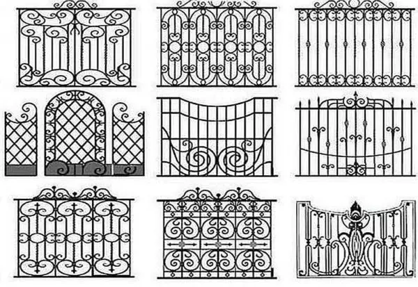 Ковани огради (огради) за частни къщи - Изберете своя стил