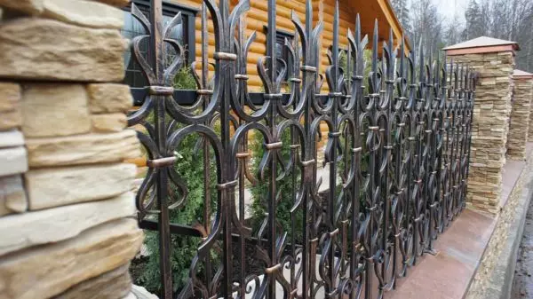 Krivotvorene ograde (ograde) za privatne kuće - odaberite svoj stil