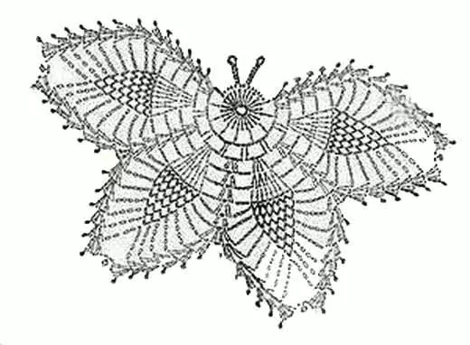 Crochet Butterfly Brei-schema's