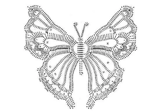 Crochet butterfly schemes knitting