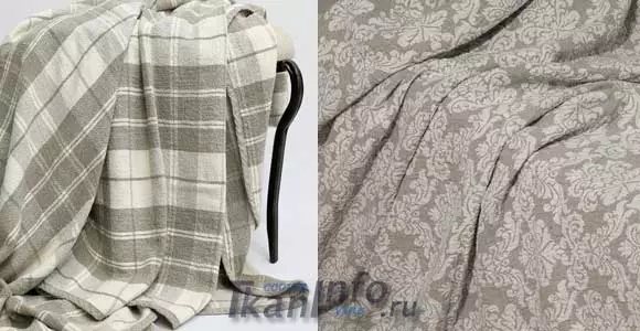 Tkanina za prekrivače: Jacquard, Flax, svila, Velor