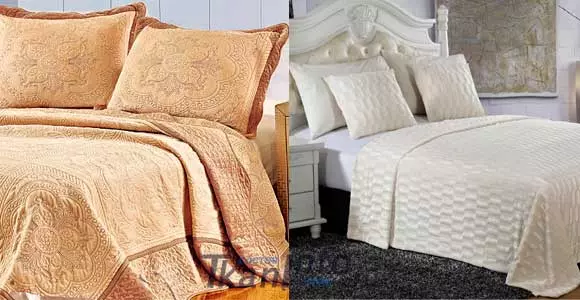 Stof til sengetæpper: Jacquard, hør, silke, velour