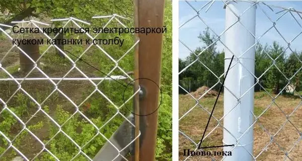Làm thế nào để đặt một hàng rào từ lưới xích