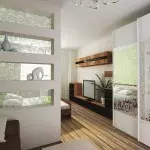 Дизайн на хола, съчетана със спалня