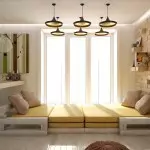 Design Dnevna soba v kombinaciji s spalnico