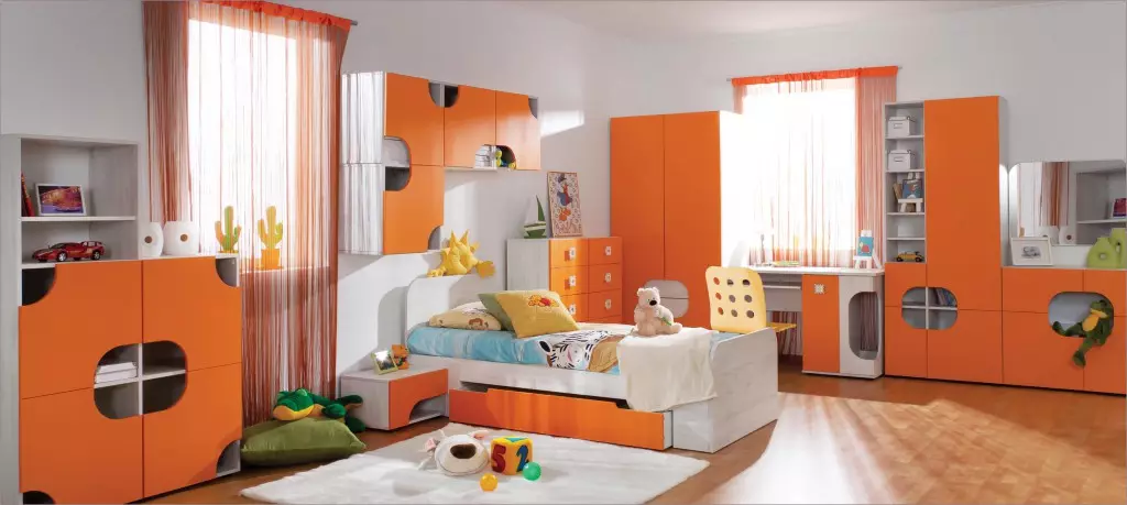 Màu cam trong nội thất