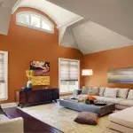 Oranžová barva v interiéru