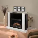 Fireplace sa sulud sa sala sa sala
