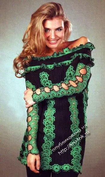 Ribbon Lace Crochet: Master Class tare da bayanin aiki
