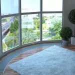 Panoramik camlı Loggia tasarımı