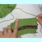 Gia công cổ của các sản phẩm dệt kim với kim đan: Lớp chính với video