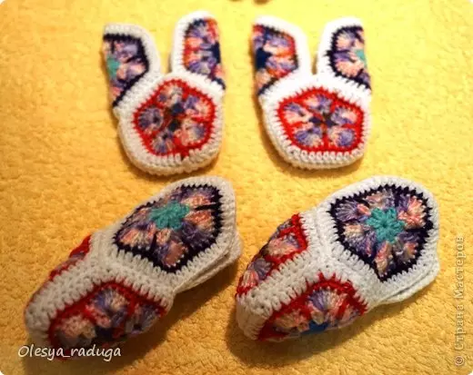 Hespê Crochet: SCHEME û Danasîna ji motîfên Afrîkî ji Motifs