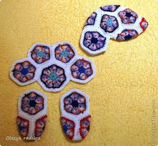 Hespê Crochet: SCHEME û Danasîna ji motîfên Afrîkî ji Motifs