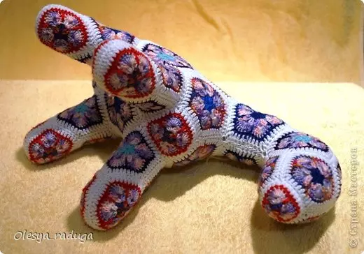 Kuda Crochet: Skéma sareng katerangan tina gambar Afrika ti motif