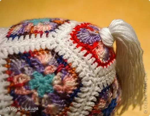 Crochet Päerd: Schema an d'Beschreiwung vun der afrikanescher Zeechnen aus Motiver