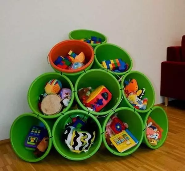 Sistemas de almacenamento de xoguetes infantís