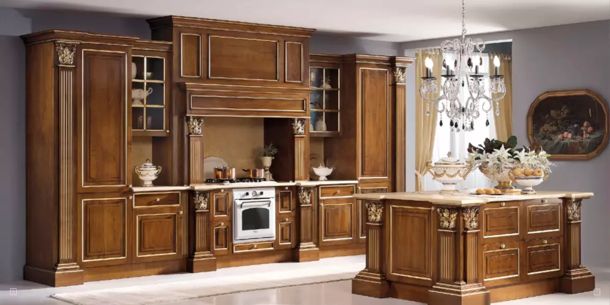Virtuvės dizainas Šiuolaikinė klasika