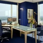 Blauw interieur voor dromers: gebruik en combinatie