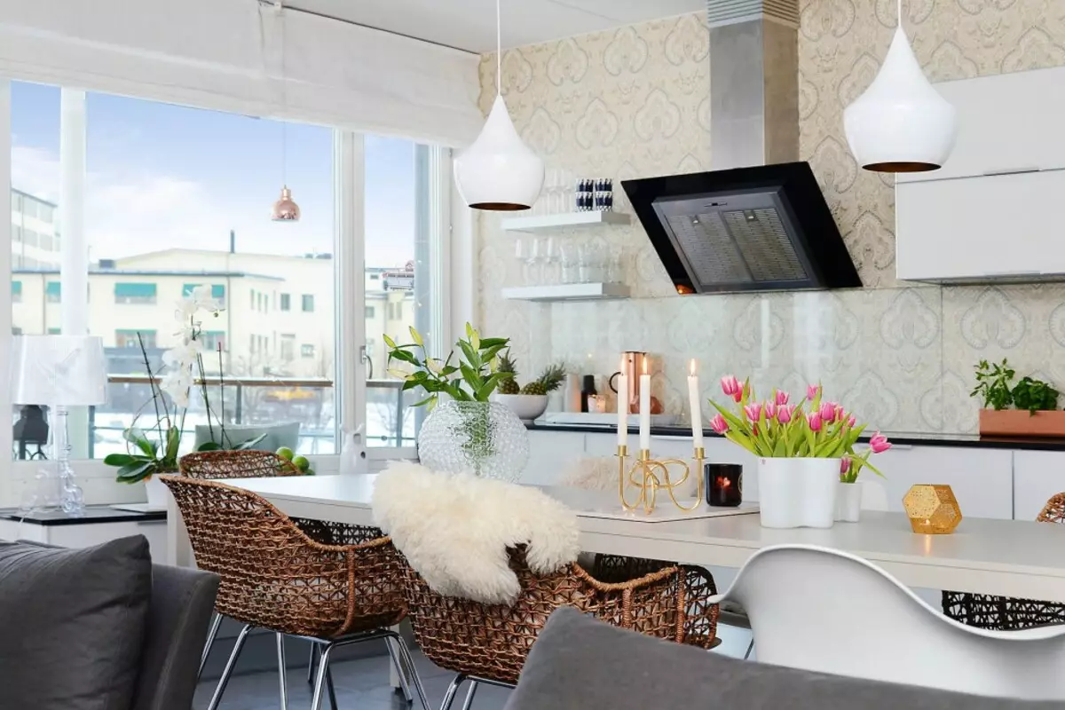 Dapur Scandinavian Interior Style: Pemilihan Objek (45 Foto)