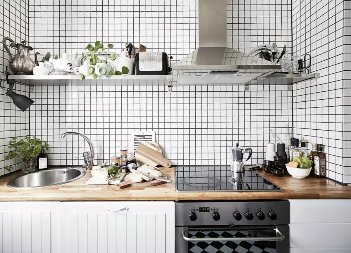 Küche skandinavischer Stil.