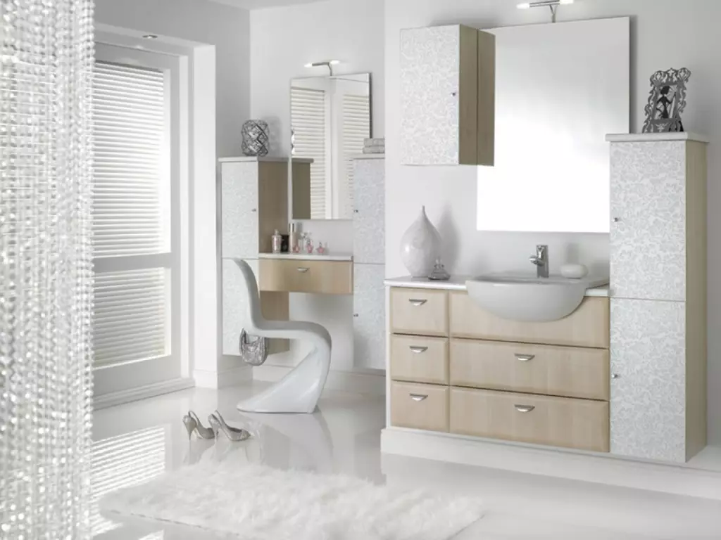 Deseño de baño, Mobles