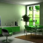 Cooking in green colors: composition and shades