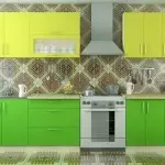 სამზარეულო მწვანე ფერები: კომპოზიცია და ფერებში