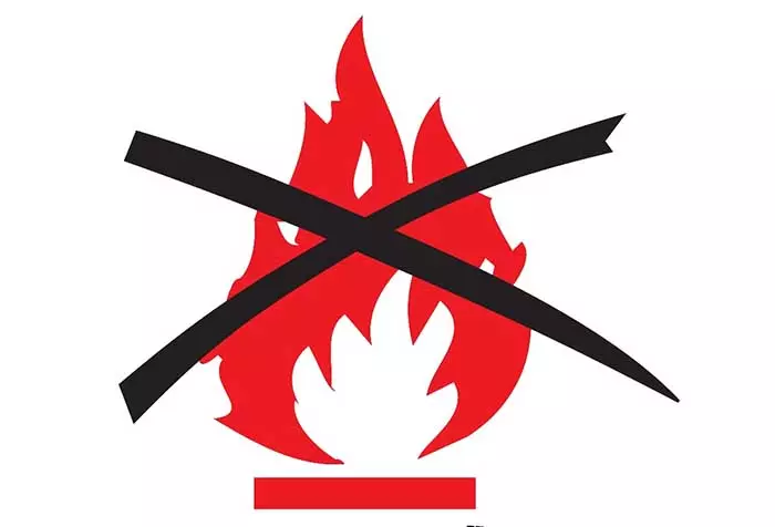 Nicht brennbares Gewebe für Vorhänge - zuverlässiger Brandschutz
