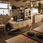 مطبخ - غرفة المعيشة على الطراز الريفي: كيفية جعل الداخلية بشكل صحيح