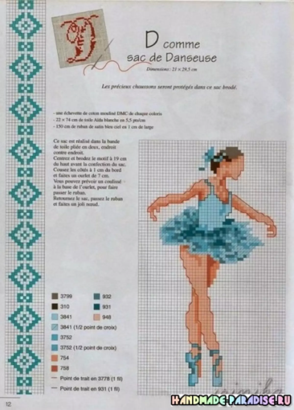 Ballerina and Dancers - Cross Embroidery Schemes