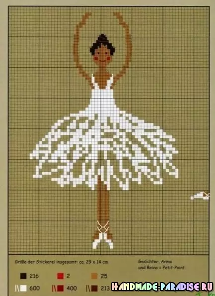 Ballerina and Dancers - Cross Embroidery Schemes