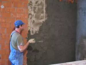 Plaster Brick Wall ndi manja anu
