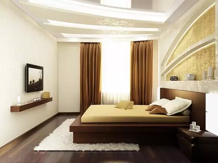 غرفة النوم تصميم 12 متر مربع M: كيفية تجهيز غرفة صغيرة + تخطيط جاهز (36 صورة)