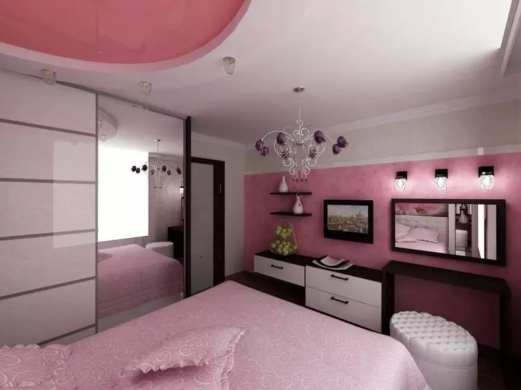 Bedroom Design 12 sq. M. M: Ki jan yo ekipe yon ti chanm + pare-fè planifikasyon (36 foto)