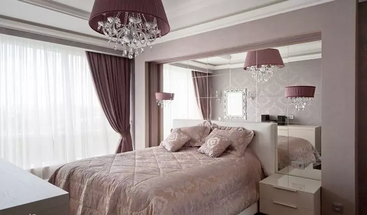 Schlafzimmerdesign 12 m² M. M: So rüsten Sie ein kleines Zimmer + Fertigplanung (36 Fotos) aus.