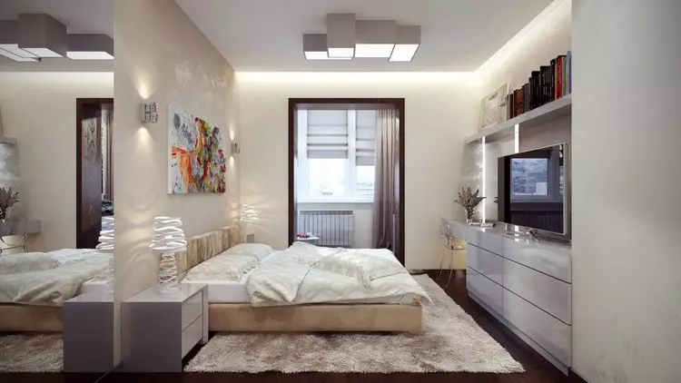 Дызайн спальні 12 кв. м: як уладкаваць невялікую пакой + гатовыя планіроўкі (36 фота)
