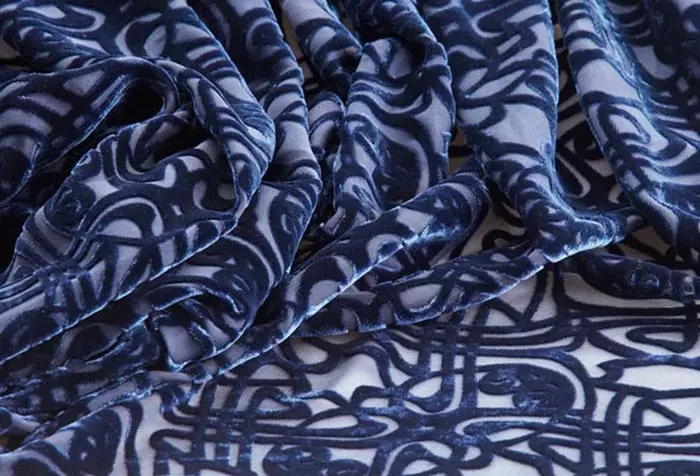 天鵝絨窗簾：使用的組織類型