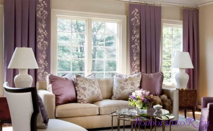 Ali je primerna v vaši notranjosti barve lila zavese?