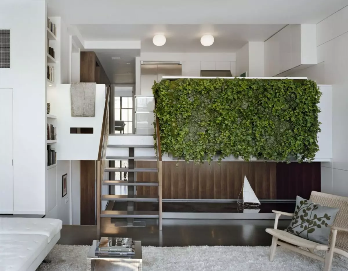 Intérieur de l'appartement avec des plantes vivantes