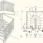 Scala con una rotazione di 180 gradi: tipi di strutture, loro caratteristiche e calcolo dei parametri