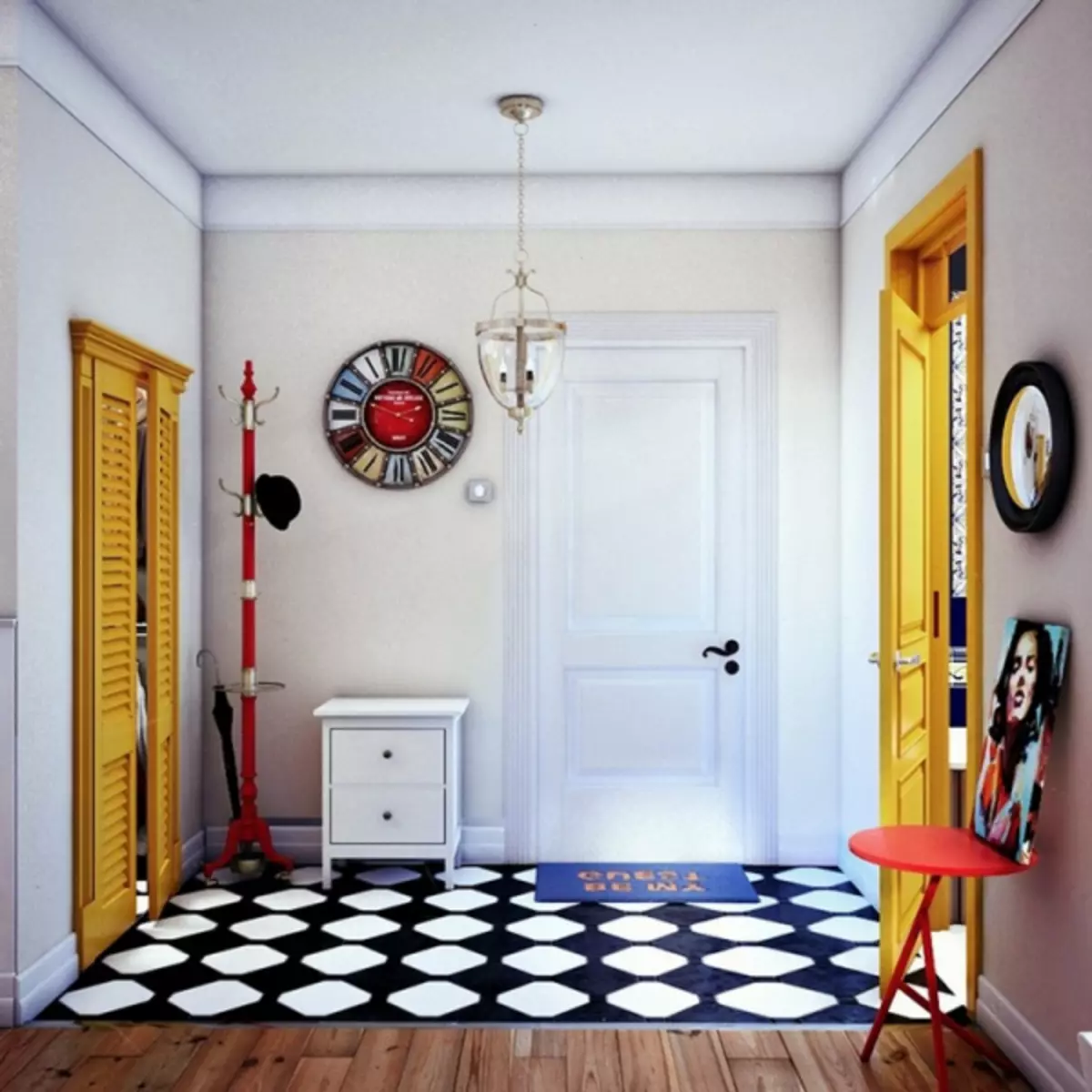 Design malé chodby - stylové tajemství interiéru (35 fotek)